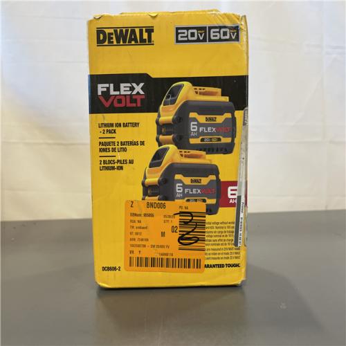 New! - DEWALT FLEXVOLT 20-Volt/60-Volt MAX Lithium-Ion 6.0Ah Battery Pack (2-Pack)