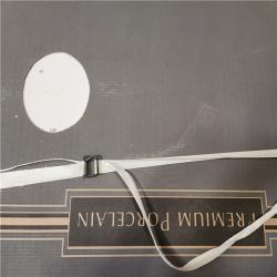 Phoenix AS-IS MSI Calacatta Kofi 35 in. x 35 in. Matte Porcelain Marble Look Floor and Wall Tile (306 sq. ft./18 Case)