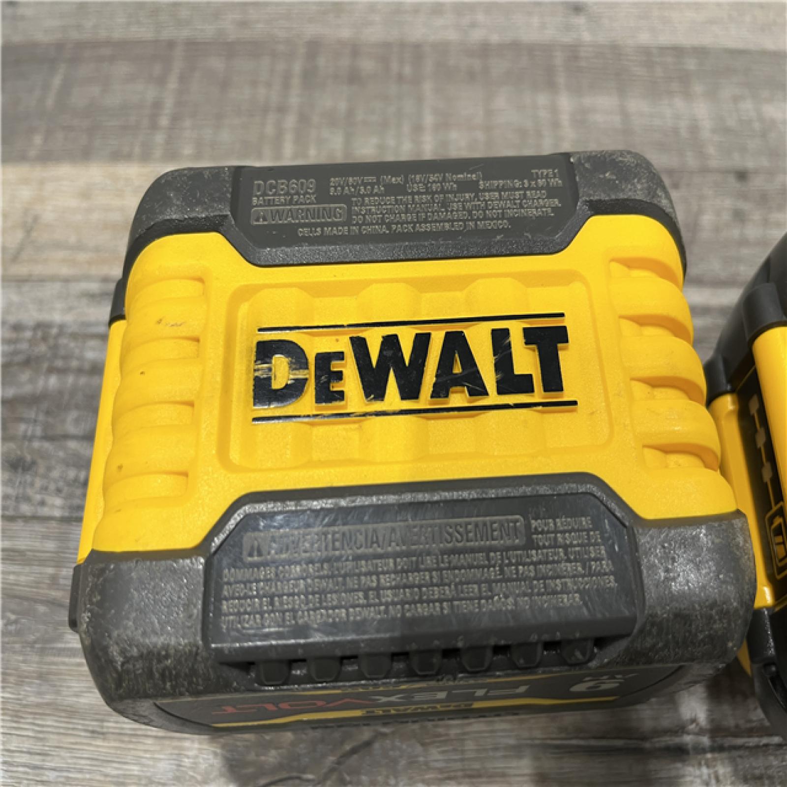 AS-IS DEWALT FLEXVOLT 20-Volt /60-Volt MAX Lithium-Ion 9.0Ah Battery (2-Pack)