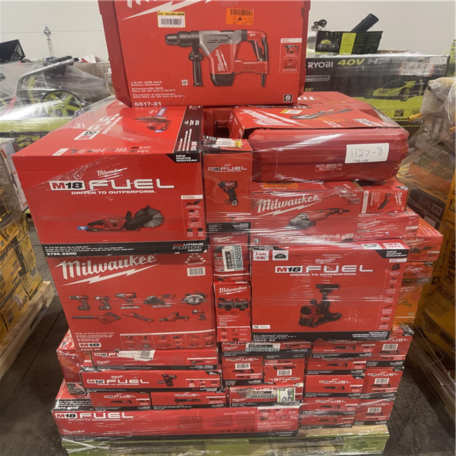 Pittston Location As-Is Power Tools Partial Truckload (13 pallets) 1127-B