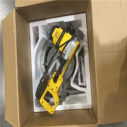 As-Is- DeWalt 15 Amp Corded 12 in. Compound Double Bevel Miter Saw