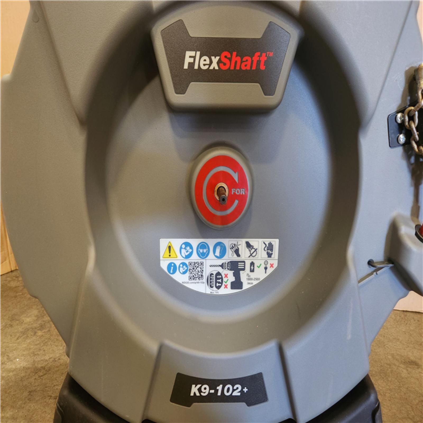 Phoenix RIDGID K9-102+ FlexShaft Wall-to-Wall Professional Drain Cleaning Machine 1/4 in. x 50ft. Designed for 1 1/4 in. - 2 in. Pipes