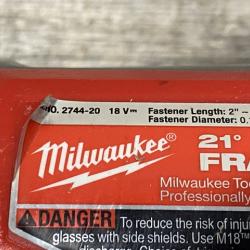 AS-IS Milwaukee FUEL 3-1/2 in. 18-Volt 21-Degree Lithium-Ion Brushless Cordless Framing Nailer (Tool-Only)