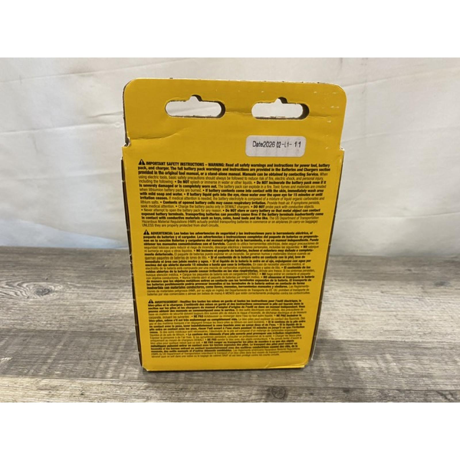 NEW - DEWALT FLEXVOLT 20V/60V MAX Lithium-Ion 6.0Ah Battery Pack (2 Pack)