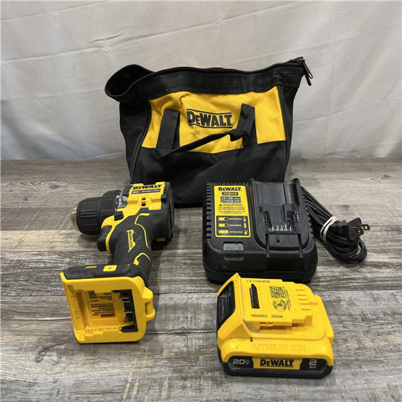 AS-IS DEWALT Atomic 20V Lithium-Ion Cordless Compact 1/2 in. Drill/Driver Kit