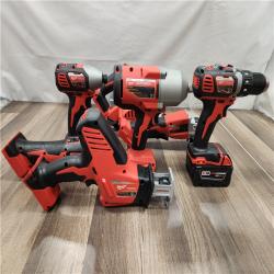 AS-IS- Milwaukee M18 18-Volt Lithium-Ion Cordless 9-Tool Combo Kit with 2-Batteries  Charger and Tool Bag