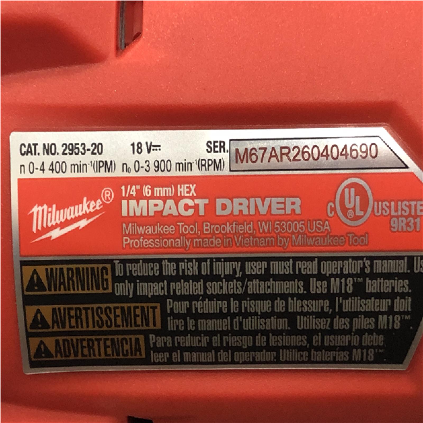 AS-IS Milwaukee FUEL 18V Lithium-Ion Brushless Cordless Hammer Drill and Impact Driver Combo Kit