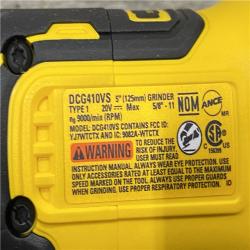 AS-IS DEWALT 20V XR Cordless 4-1/2. in. to 5 in. Variable Speed Angle Grinder (Tool Only)