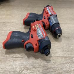 AS-IS Milwaukee FUEL 12-Volt Lithium-Ion Brushless Cordless Hammer Drill and Impact Driver Combo Kit