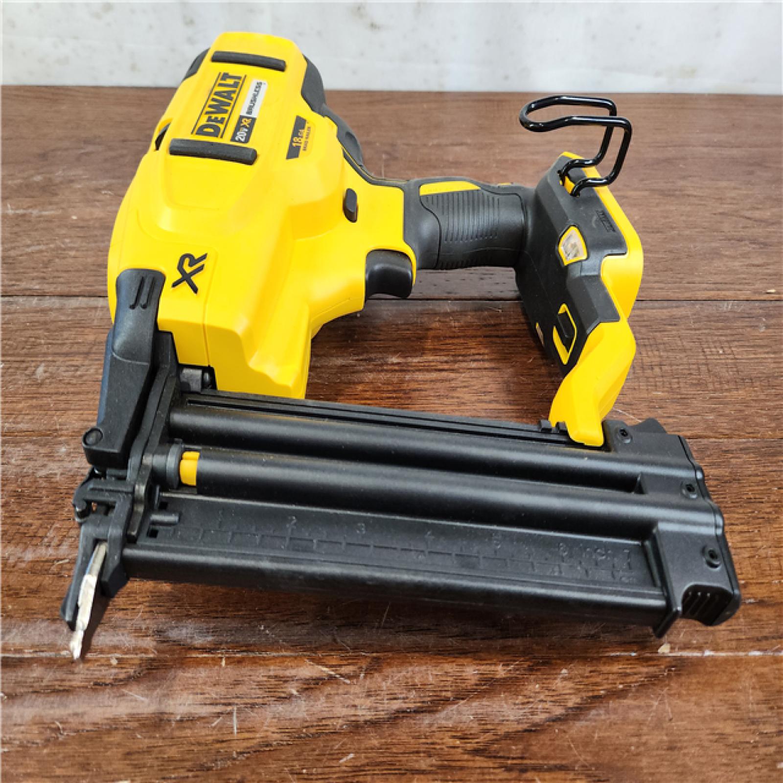 AS-IS DeWalt 20V MAX XR Lithium-Ion Brushless Cordless 18-Gauge Brad Nailer (Tool-Only)