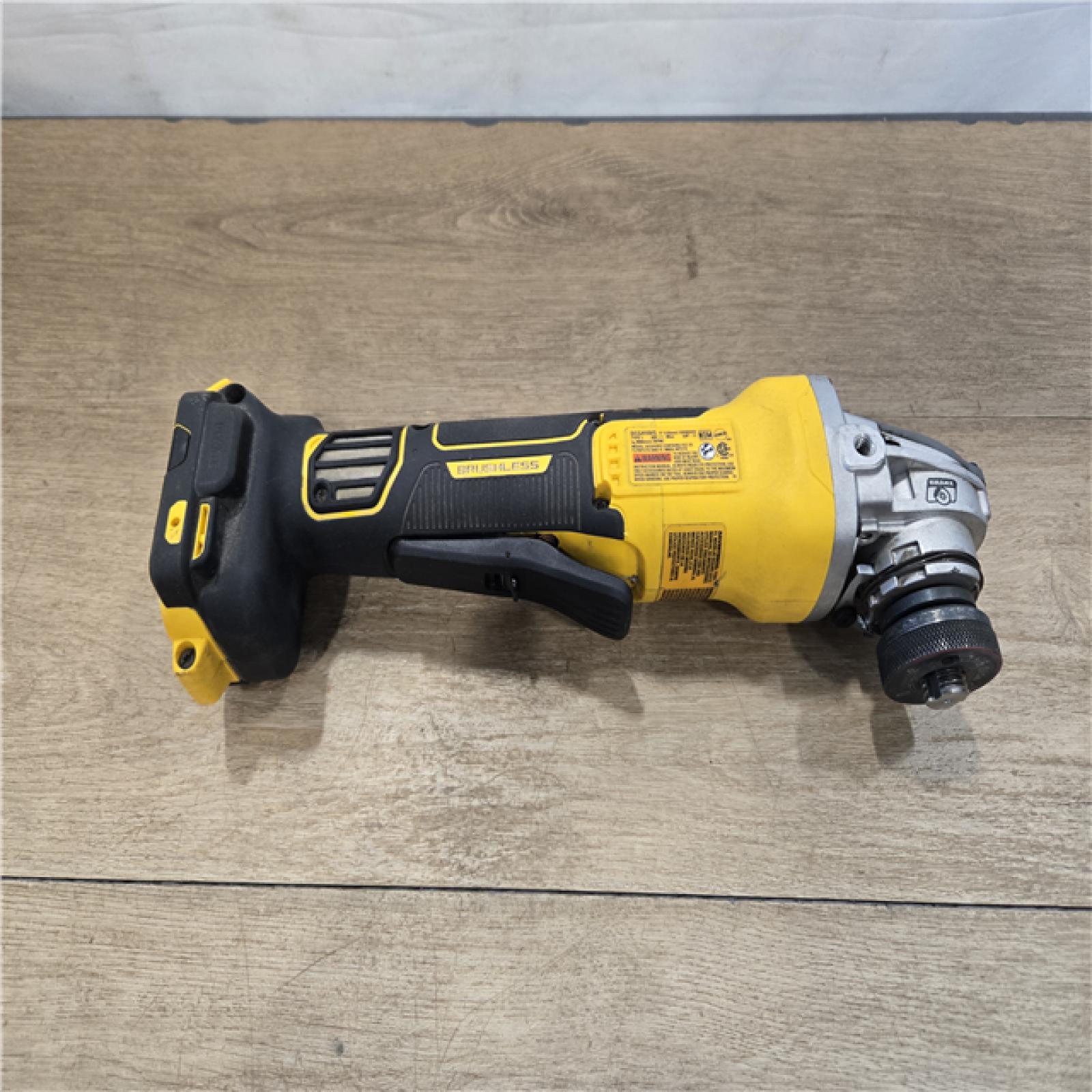 AS-IS DEWALT 20V XR Cordless 4-1/2. in. to 5 in. Variable Speed Angle Grinder (Tool Only)