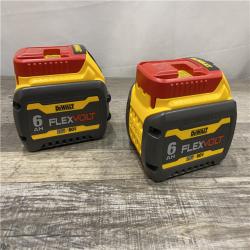 AS-IS DEWALT FLEXVOLT 20V/60V MAX Lithium-Ion 6.0Ah Battery Pack (2 Pack)