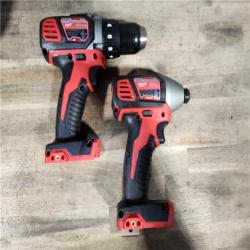 HOUSTON LOCATION - AS-IS Milwaukee M18 Brushed Cordless (2-Tool) Drill/Driver and Impact Driver Kit