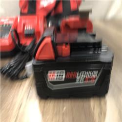 AS-IS Milwaukee 18V Lithium-Ion Brushless Cordless 1/2 in. Compact Hammer Drill/Driver Kit