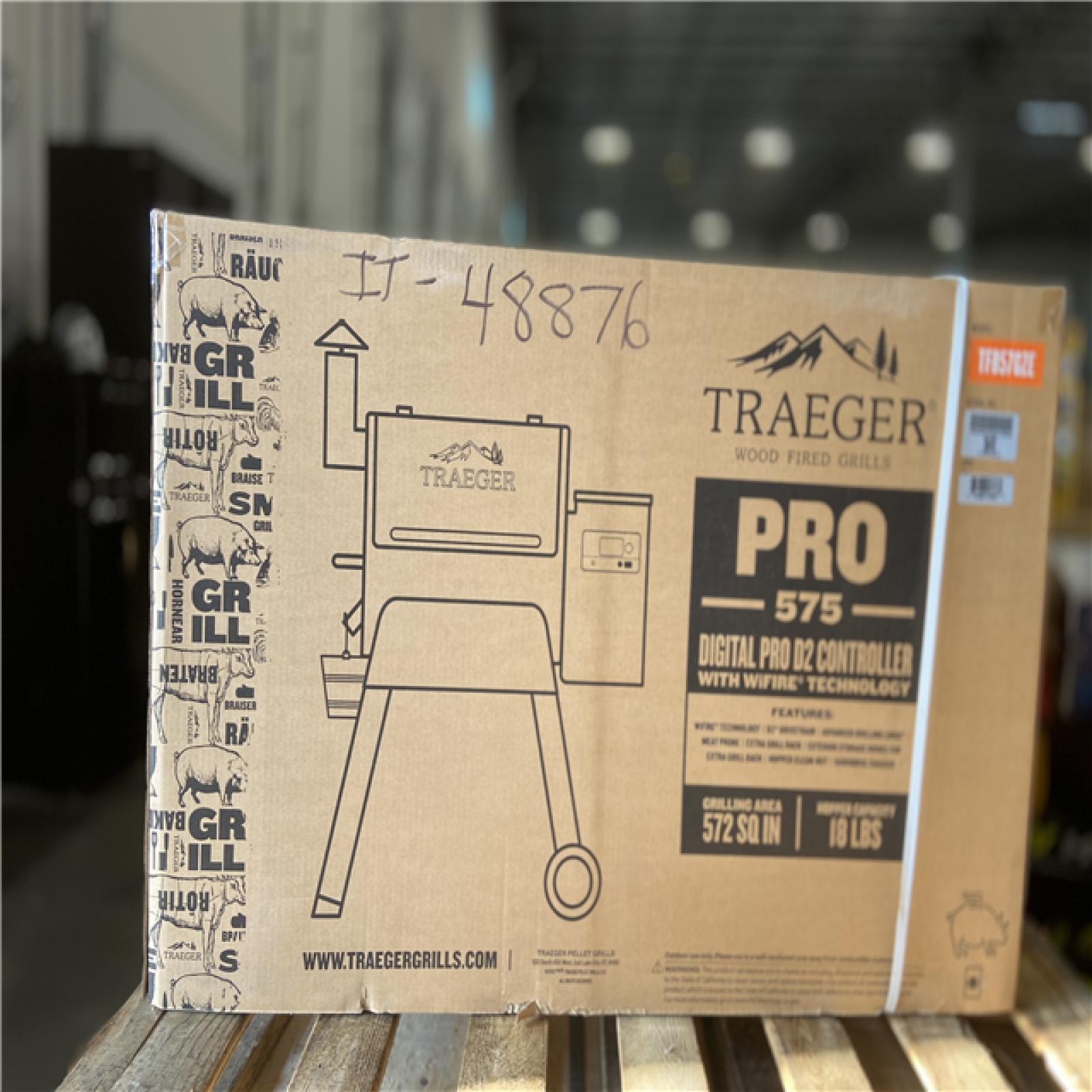DALLAS LOCATION - Traeger Pro 575 Wi-Fi Pellet Grill and Smoker in Bronze