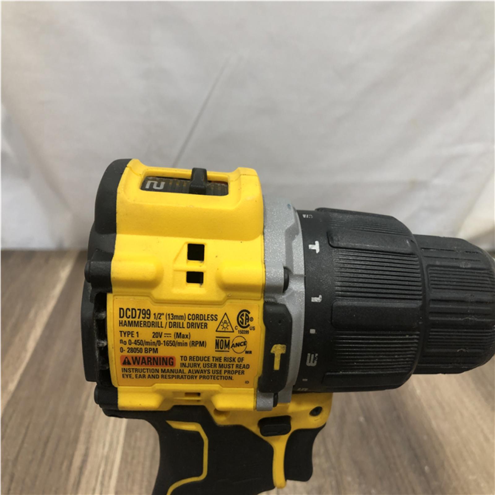 AS-IS DEWALT ATOMIC 20-Volt MAX Brushless Cordless 1/2 in. Hammer Drill (Tool-Only)