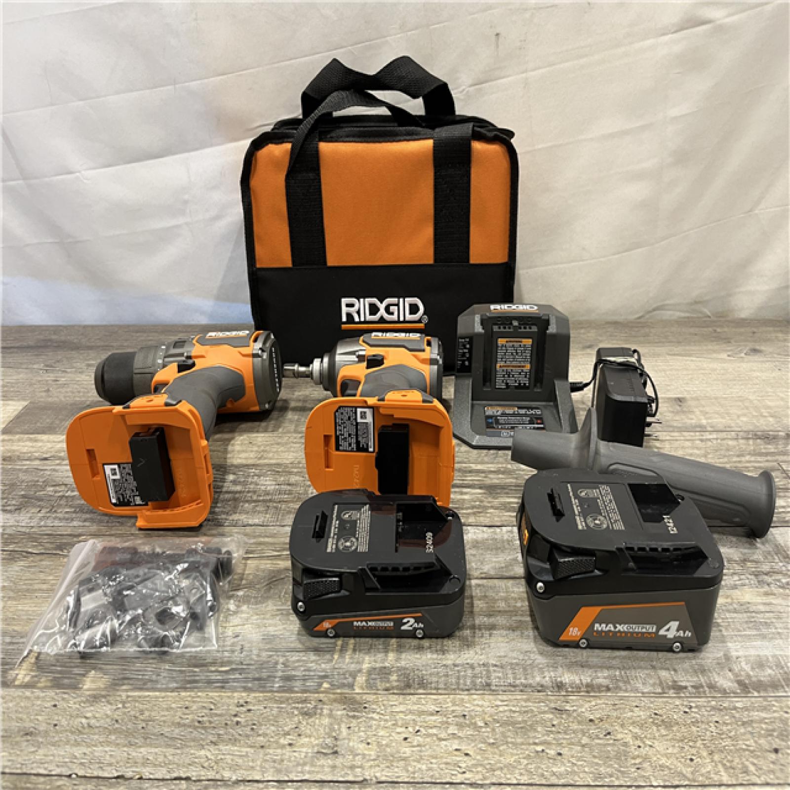 AS-IS RIDGID 18V Brushless Cordless 2-Tool Combo Kit