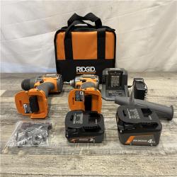 AS-IS RIDGID 18V Brushless Cordless 2-Tool Combo Kit