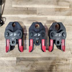 HOUSTON LOCATION - AS-IS M18 18V Lithium-Ion Cordless Short Throw Press Tool Kit with 3 PEX Crimp Jaws (2) 2.0 Ah Batteries and Charger