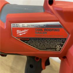 AS-IS Milwaukee FUEL 18-Volt Lithium-Ion Brushless Cordless Coil Roofing Nailer (Tool Only)
