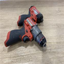 AS-IS Milwaukee FUEL 12-Volt Lithium-Ion Brushless Cordless Hammer Drill and Impact Driver Combo Kit