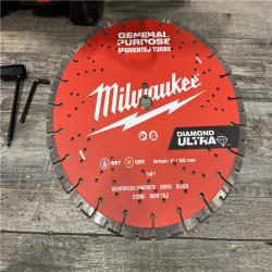 AS-IS Milwaukee MX FUEL Lithium-Ion 14 in. Cut-Off Saw with RAPIDSTOP Brake and Diamond Ultra Segmented Blade (Tool-Only)