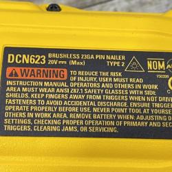 AS-IS DEWALT ATOMIC 20V MAX Lithium Ion Cordless 23 Gauge Pin Nailer (Tool Only)