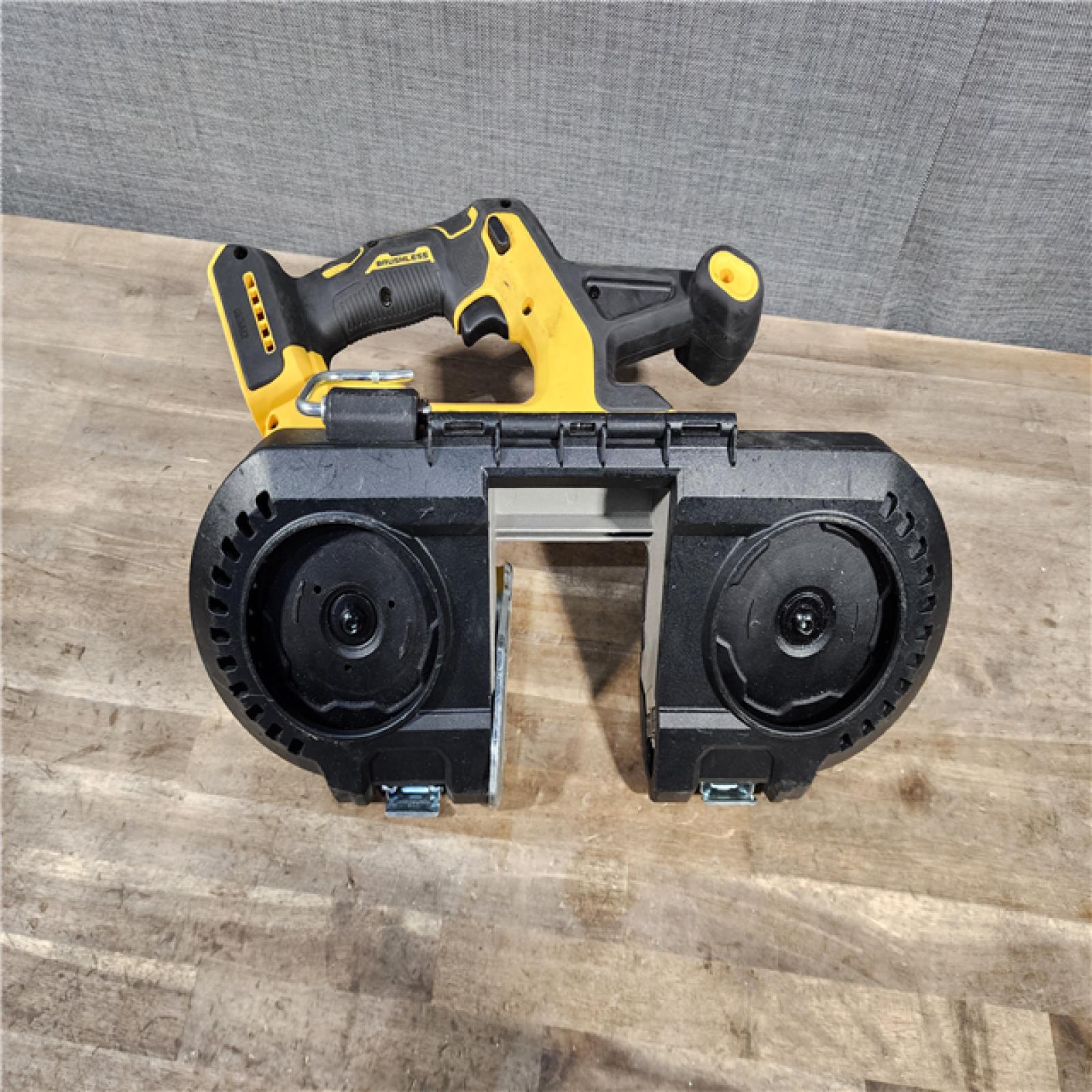 HOUSTON LOCATION - AS-IS DEWALT 20-Volt MAX 3-3/8 in. Cordless Brushless Bandsaw (Tool-Only)