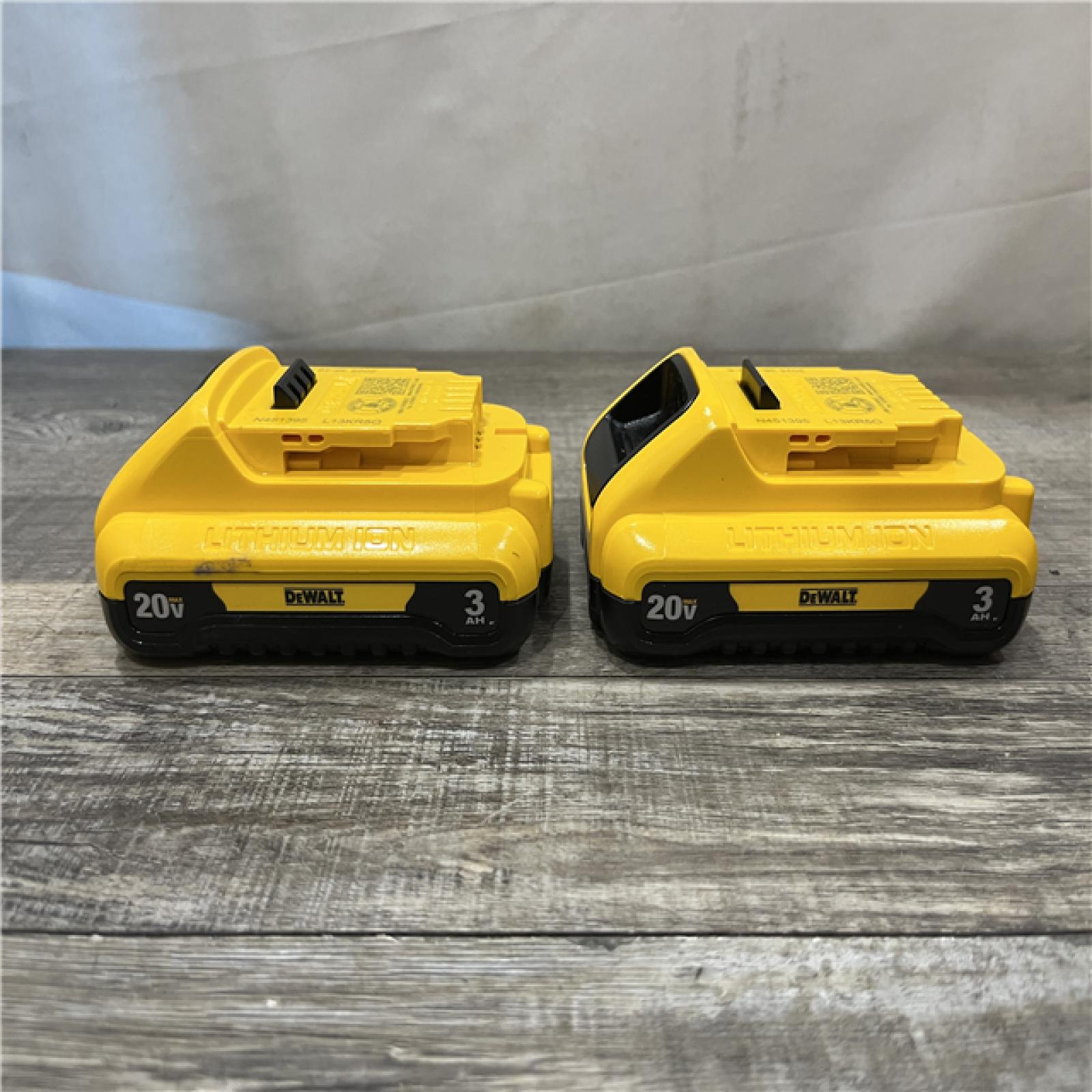 AS-IS DEWALT 20V MAX Compact Lithium-Ion 3.0Ah Battery Pack (2 Pack)