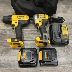AS-IS DEWALT 20V MAX Cordless Drill/Impact 2 Tool Combo Kit