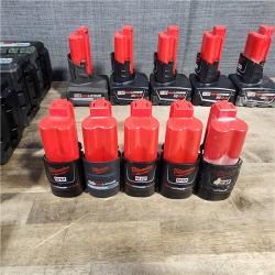 HOUSTON LOCATION - AS-IS MILWAUKEE BATTERY PACK QTY - 20