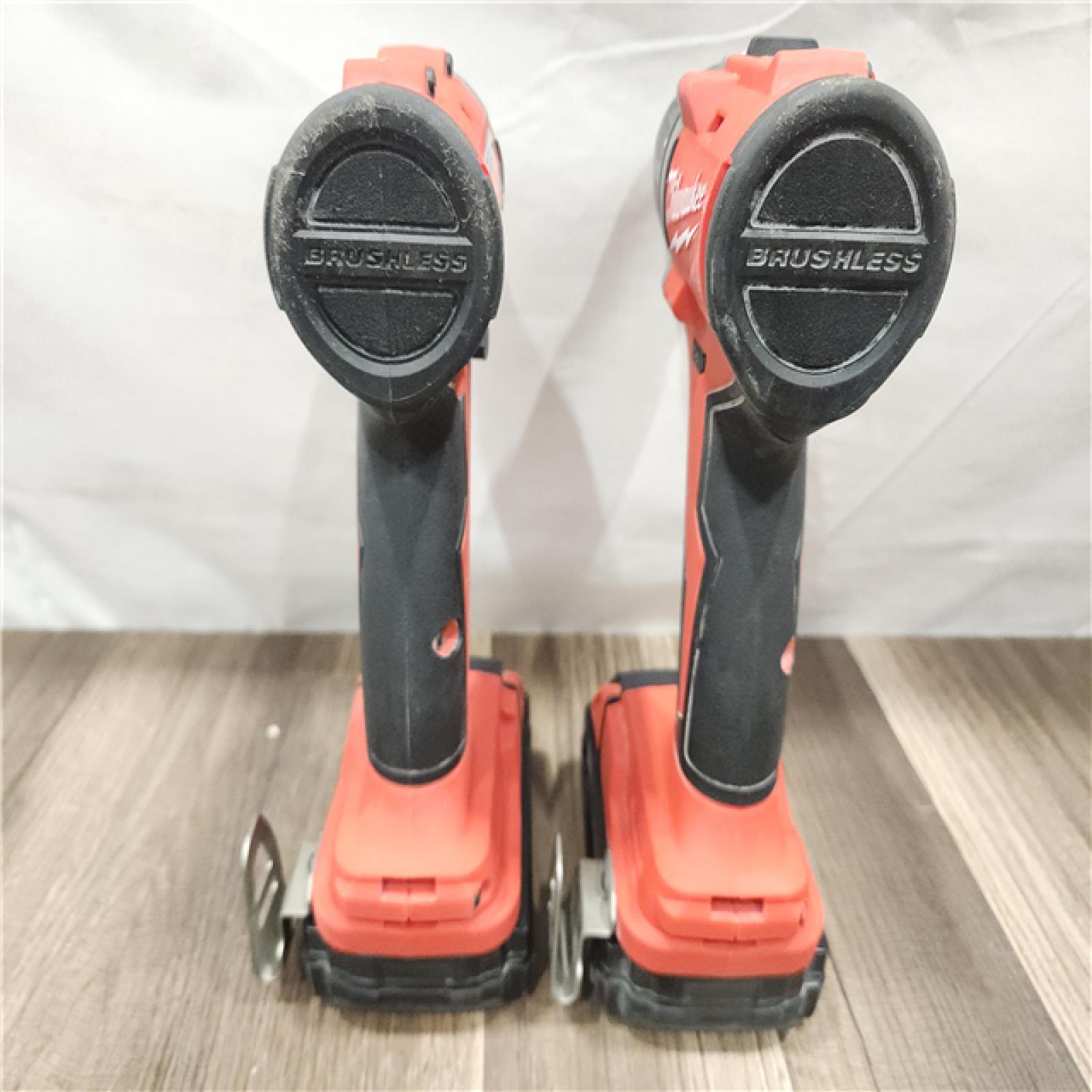 AS-IS- Milwaukee M18 Compact Brushless 2-Tool Combo Kit