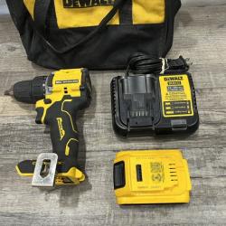 AS-IS DEWALT Atomic 20V Lithium-Ion Cordless Compact 1/2 in. Drill/Driver Kit