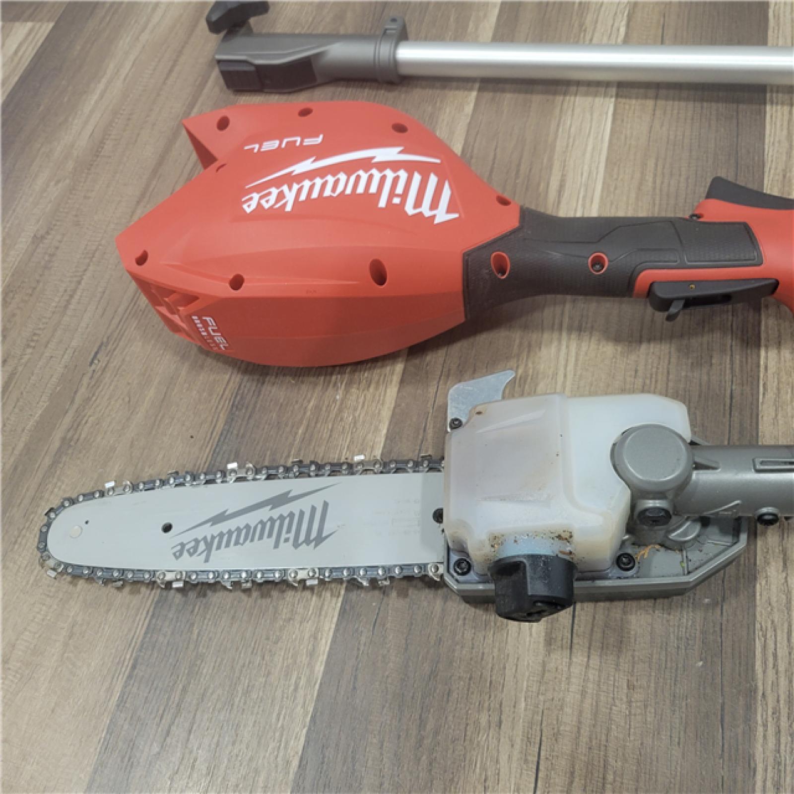 AS-IS Milwaukee M18 FUEL 18V 10 in. Brushless Cordless Battery Powered Pole Saw with QUIK-LOK Attachment Capability (Tool-Only)