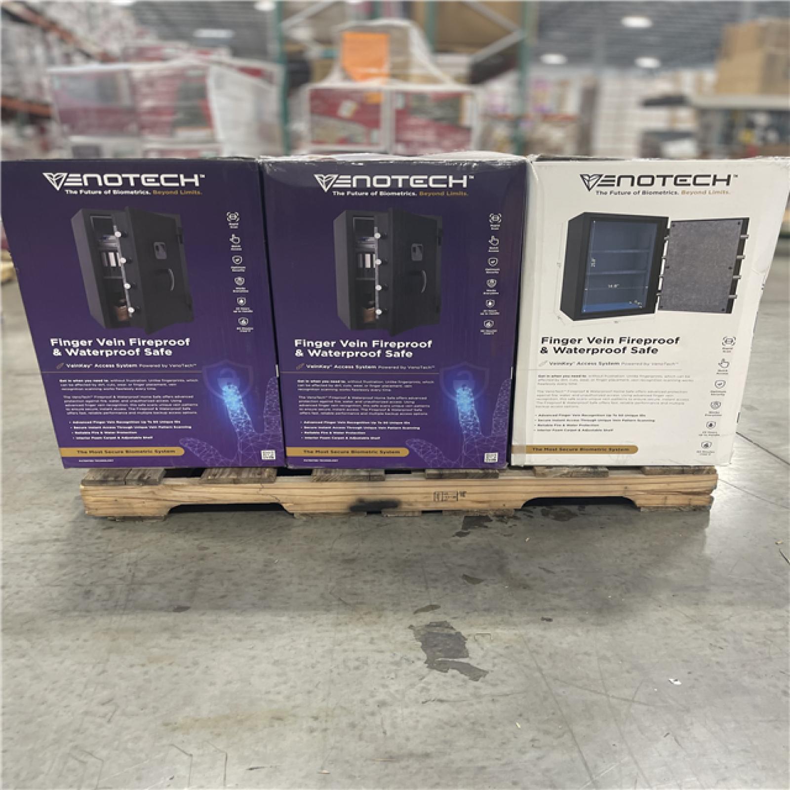 DALLAS LOCATION - MAXSafes 2.0 cu. ft. Fireproof and Waterproof Safe with Electronic Digital Key Pad Access in Black PALLET-(5 UNITS)