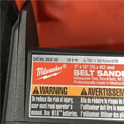 AS-IS Milwaukee FUEL 18-Volt Lithium-Ion Cordless Belt Sander (Tool-Only)