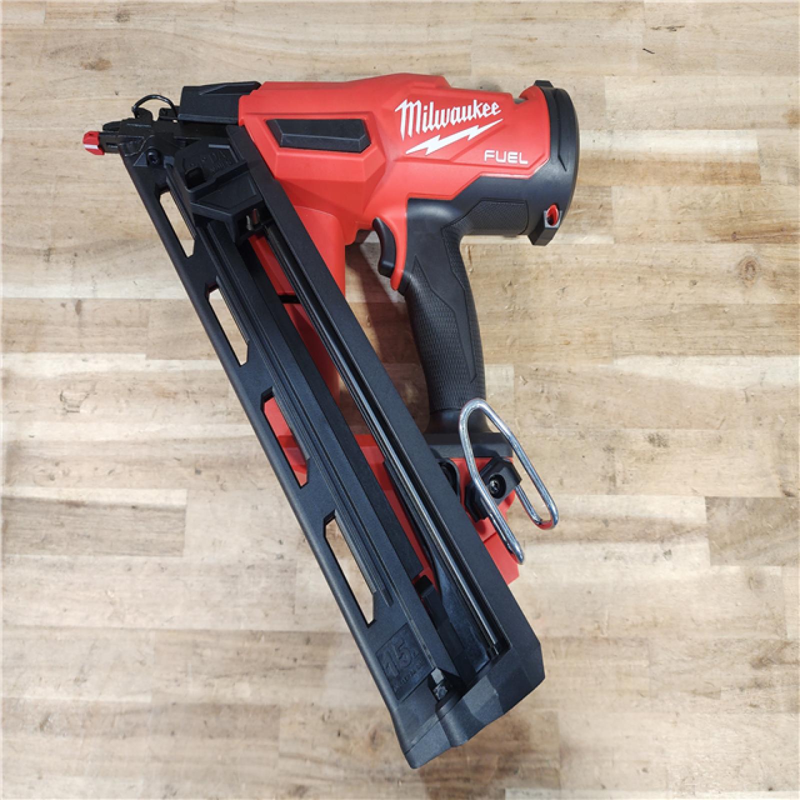 HOUSTON LOCATION - AS-IS (APPEARS LIKE NEW) Milwaukee  FUEL 18-Volt Lithium-Ion Brushless Cordless Gen II 15-Gauge Angled Finish Nailer (Tool-Only)