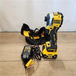 AS-IS- DEWALT ATOMIC 20V MAX Lithium-Ion Cordless 1/4 in. Brushless Impact Driver Kit  5 Ah Battery  Charger  and Bag