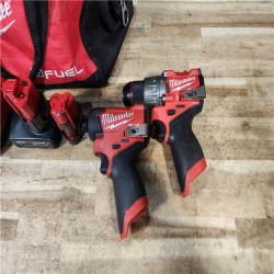 HOUSTON LOCATION - AS - IS Milwaukee 2 Tool Combo Kit W/ (2) Battery & Charger
