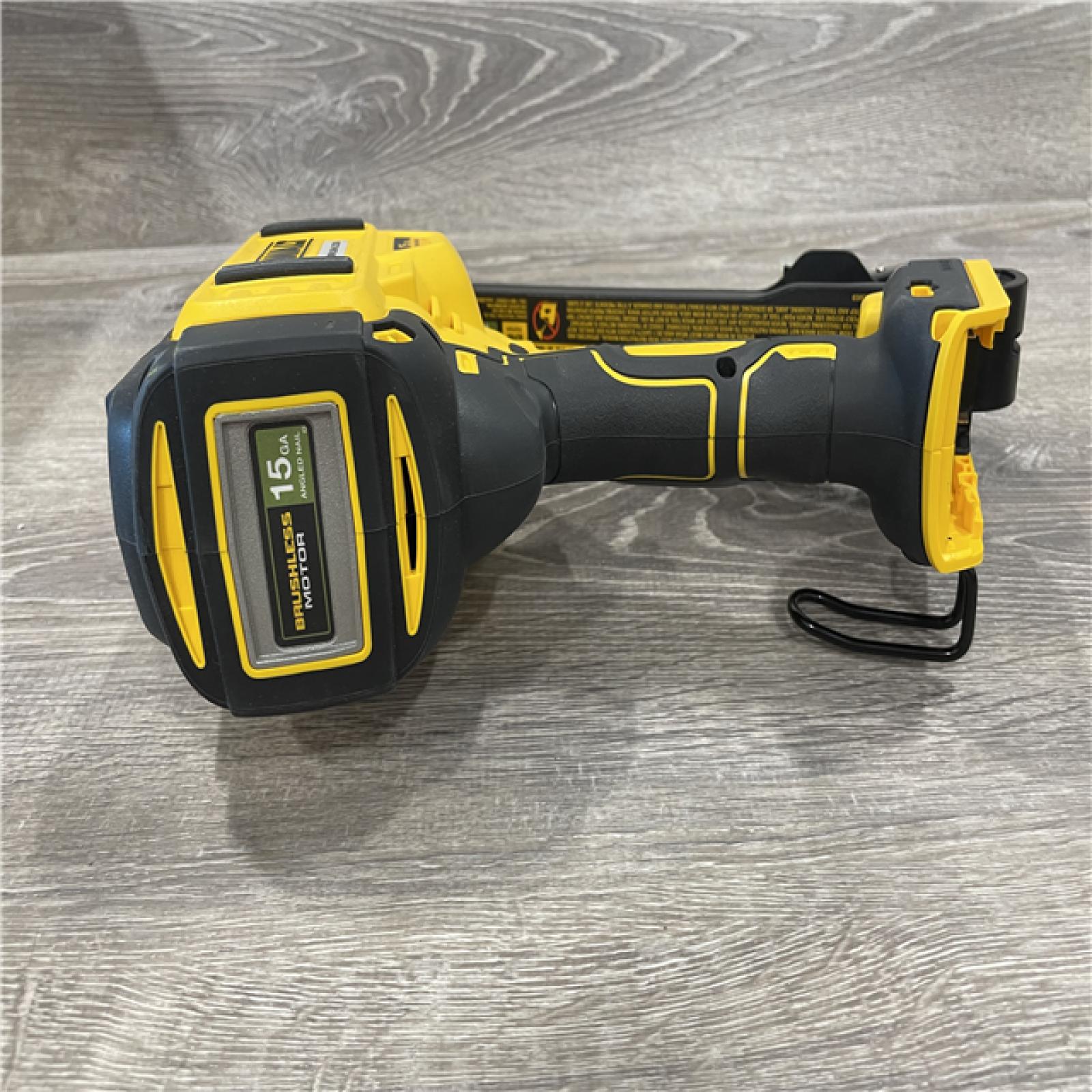 AS-IS DEWALT Cordless 20V MAX XR Angled Finish Nailer (Tool Only)