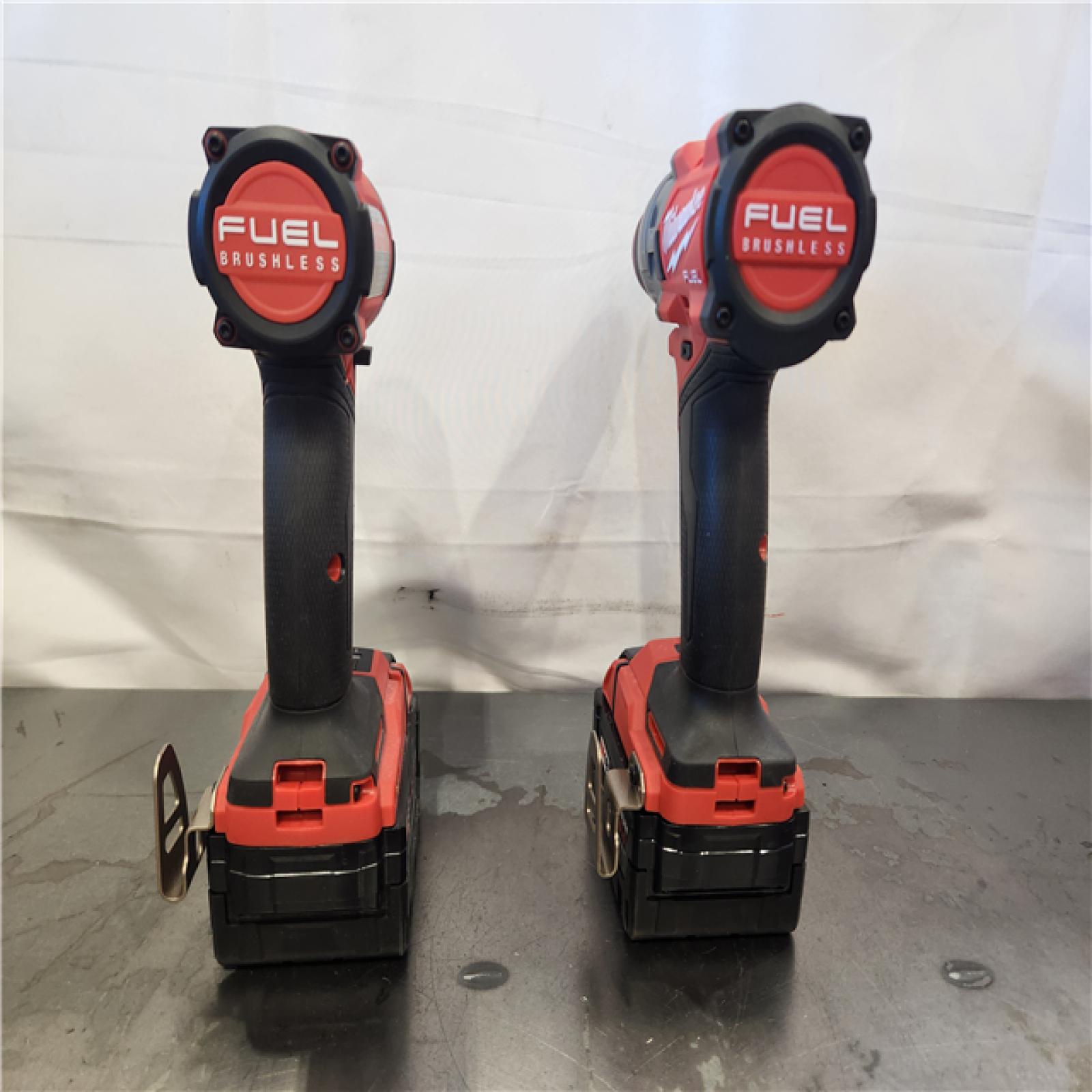 AS-IS- Milwaukee FUEL 18V Lithium-Ion Brushless Cordless Hammer Drill and Impact Driver Combo Kit