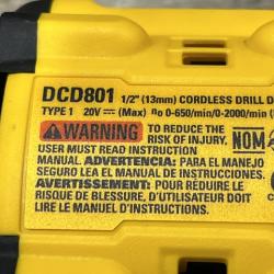 AS-IS DEWALT 20V XR Lithium-Ion Cordless Brushless 1/2 in. Drill/Driver Kit