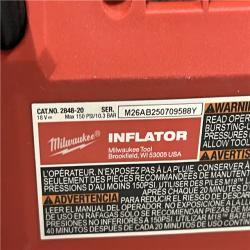 AS-IS Milwaukee 18-Volt Lithium-Ion Cordless Electric Portable Inflator (Tool-Only)