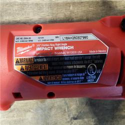 HOUSTON LOCATION - AS-IS (APPEARS LIKE NEW) Milwaukee 2564-20 M12 FUEL 12-Volt Lithium-Ion Brushless Cordless 3/8 in. Right Angle Impact Wrench (TOOL ONLY)