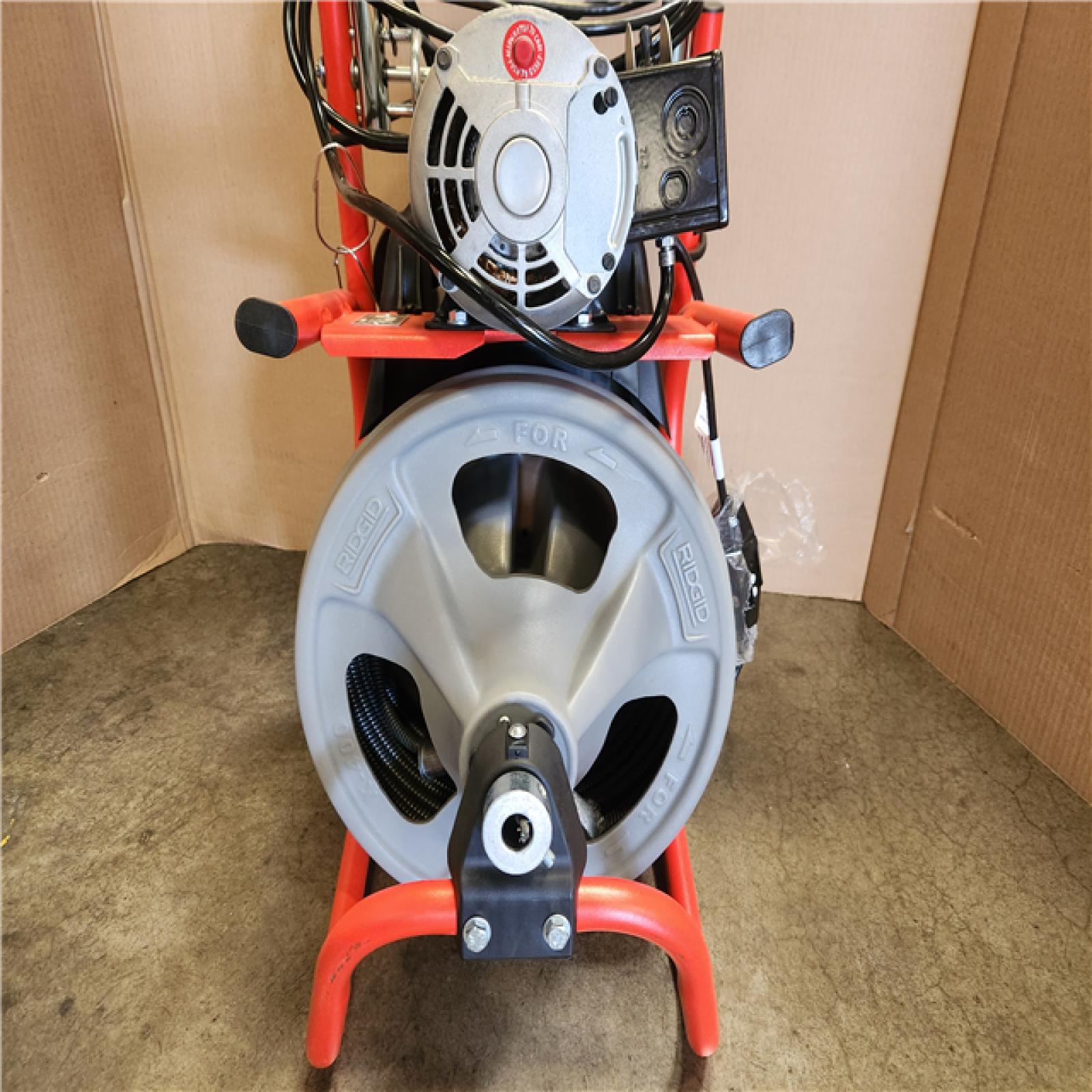 Phoenix RIDGID K-400 Drain Cleaning Snake Auger 120-Volt Drum Machine with C-32IW 3/8 in. x 75 ft. Cable