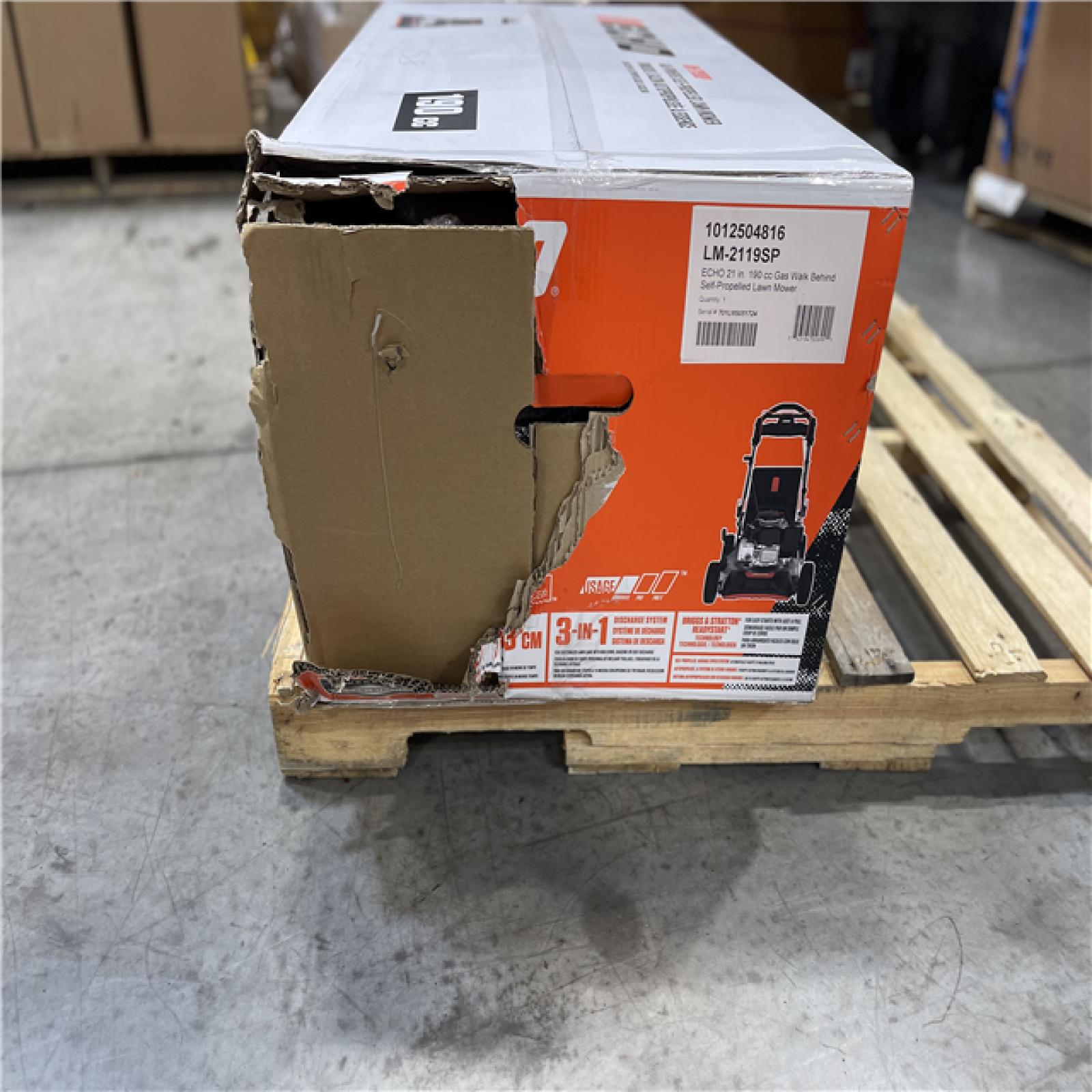 DALLAS LOCATION- ECHO 21 in. 190 cc Briggs and Stratton Gas 3-in-1 LAWN MOWER