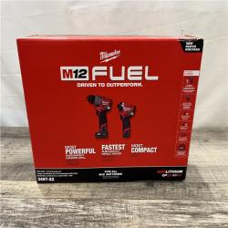 NEW - Milwaukee FUEL 12-Volt Lithium-Ion Brushless Cordless Hammer Drill and Impact Driver Combo Kit