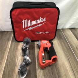 AS-IS Milwaukee FUEL 12V Lithium-Ion Brushless Cordless 4-in-1 Installation 3/8 in. Drill Driver with 4 Tool Head (Tool-Only)