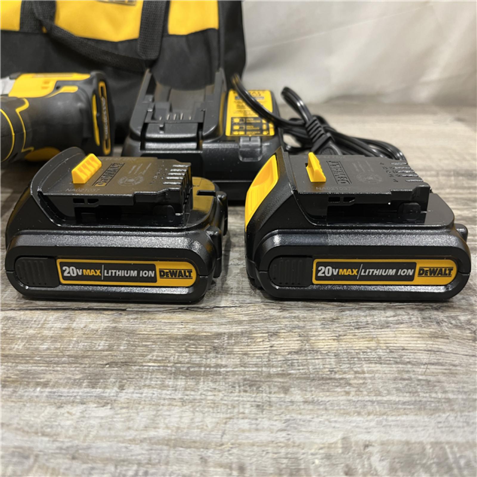 AS-IS DEWALT ATOMIC 20-Volt MAX Lithium-Ion Cordless Hammer Drill/Impact Combo Kit
