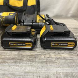 AS-IS DEWALT ATOMIC 20-Volt MAX Lithium-Ion Cordless Hammer Drill/Impact Combo Kit